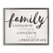 Stupell Industries Family Crazy Loud Love Design Framed Floater Canvas Wall Art
